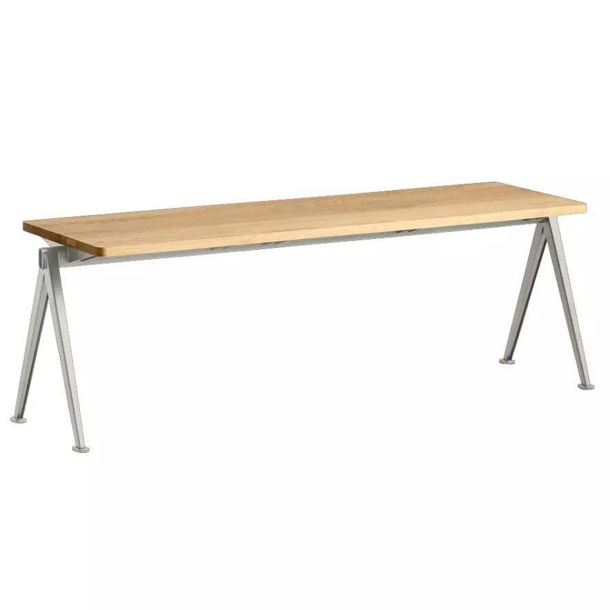 Hay Pyramid 11 Eetbank 140 Gerookt Eiken,zwart Onderstel 16 Hay Pyramid 11 Eetbank 140 Gerookt Eiken,zwart Onderstel - Afbeelding 16