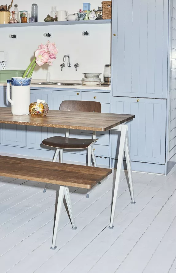 Hay Pyramid 11 Eetbank 140 Gerookt Eiken,zwart Onderstel 10 Hay Pyramid 11 Eetbank 140 Gerookt Eiken,zwart Onderstel - Afbeelding 10