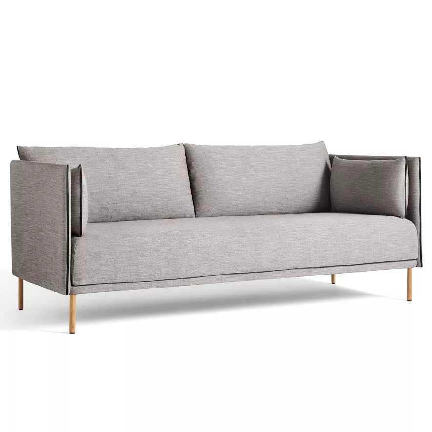 Hay Silhouette Bank 2-zits Ruskin 33, Eiken Onderstel 1 Hay Silhouette Bank 2-zits Ruskin 33, Eiken Onderstel