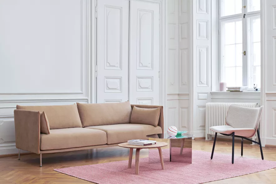 Hay Silhouette Bank 2-zits Ruskin 33, Eiken Onderstel 11 Hay Silhouette Bank 2-zits Ruskin 33, Eiken Onderstel - Afbeelding 11