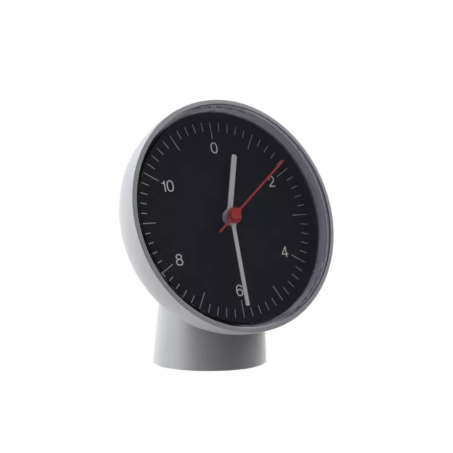 Hay Table Clock Klok Zwart 1 Hay Table Clock Klok Zwart