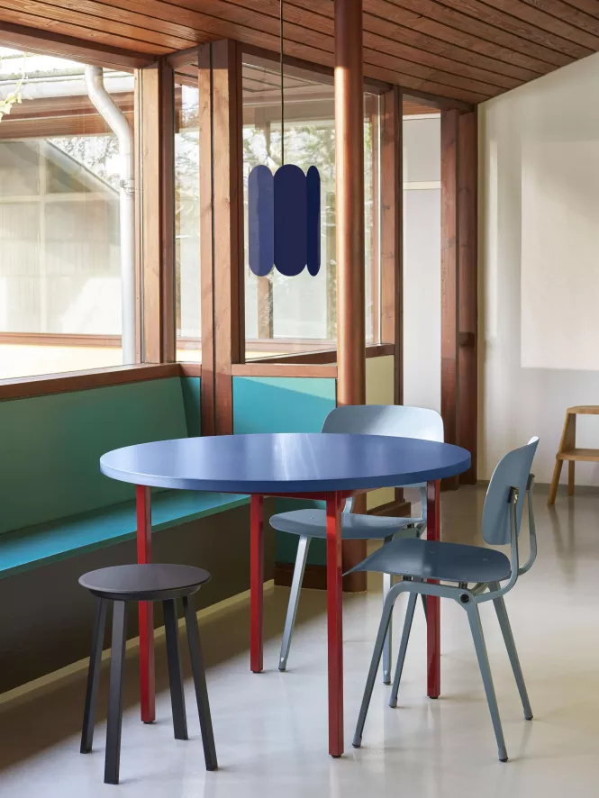 Hay Two-Colour Tafel 105 Licht Grijs, Oker Onderstel 4 Hay Two-Colour Tafel 105 Licht Grijs, Oker Onderstel - Afbeelding 4