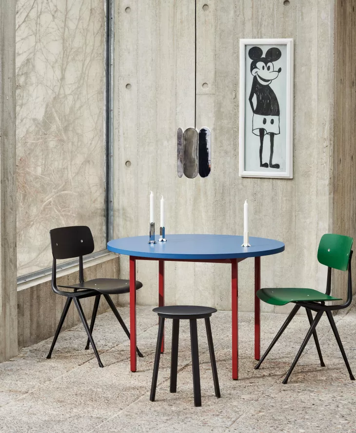 Hay Two-Colour Tafel 105 Licht Grijs, Oker Onderstel 6 Hay Two-Colour Tafel 105 Licht Grijs, Oker Onderstel - Afbeelding 6