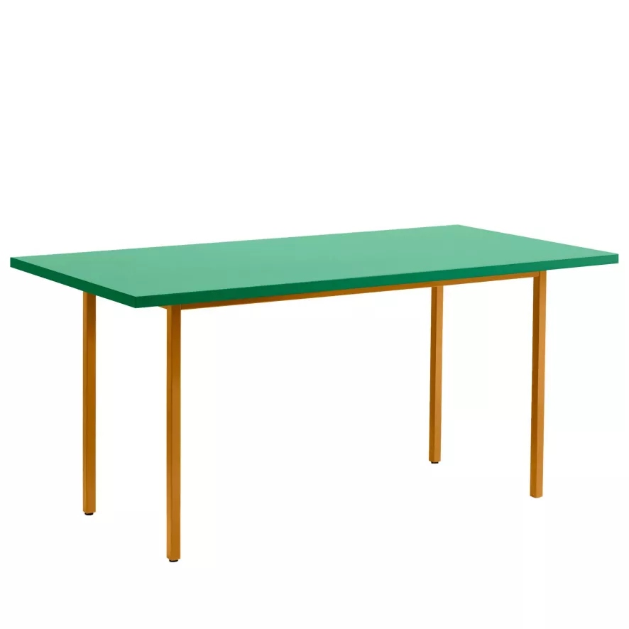 Hay Two-Colour Tafel 160x82 Mint Groen, Oker Onderstel 1 Hay Two-Colour Tafel 160x82 Mint Groen, Oker Onderstel