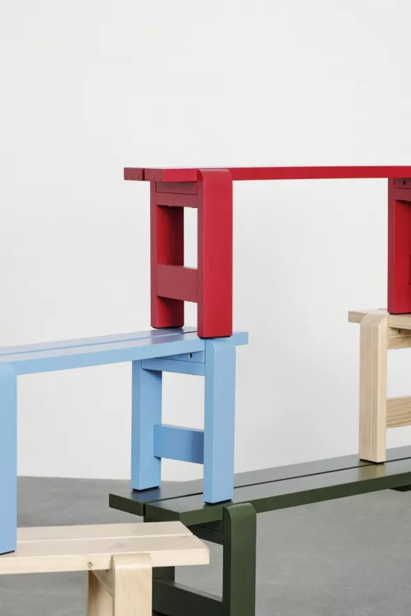 Hay Weekday Eetbank 111 Azure Blue 9 Hay Weekday Eetbank 111 Azure Blue - Afbeelding 9