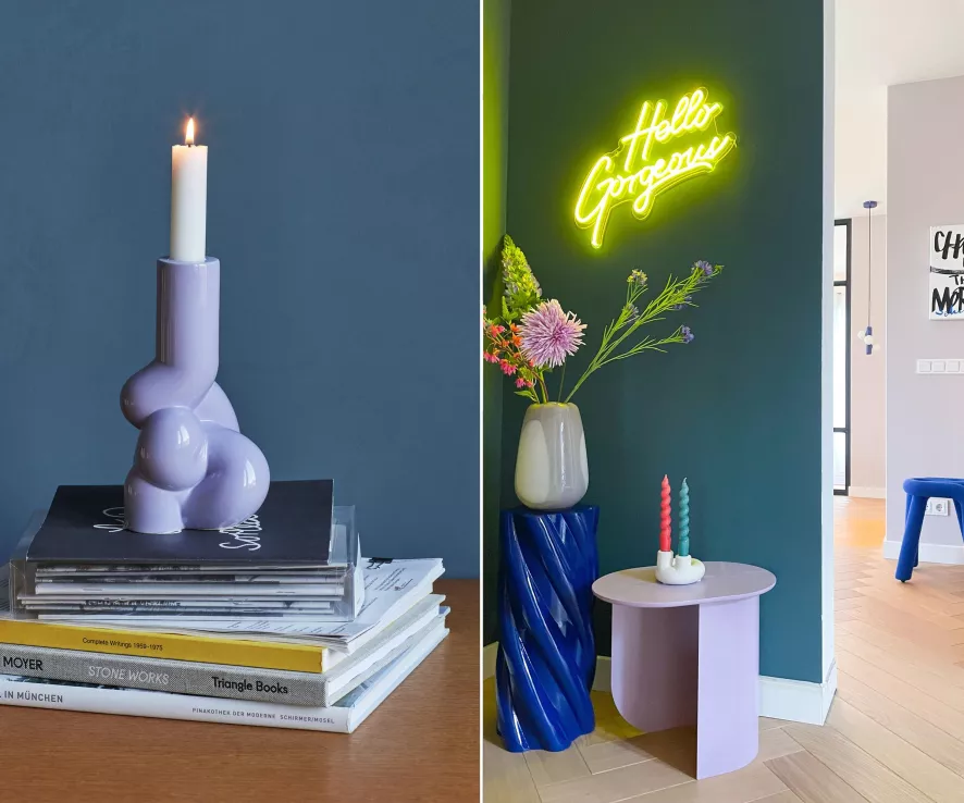 Hay W&S Kandelaar Soft Lavender 3 Hay W&S Kandelaar Soft Lavender - Afbeelding 3